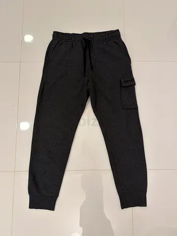 DKNY Men's Cargo Joggers / Sweatpants - Dark Grey Size Medium