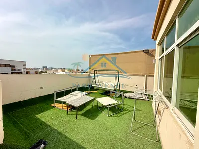 PROPER HUGE STUDIO 2700/-MONTHLY WITH TERRACE OPPOSITE SHABIYA 10 IN MBZ