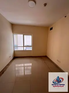 2BR+hall in Al Butina Sharjah, 36k AED, central AC & gas, free maintenance. Premium layout, ideal lo