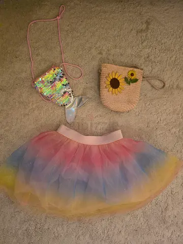 Girls tutu and small bags