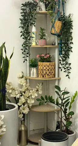 Corner shelf for decor