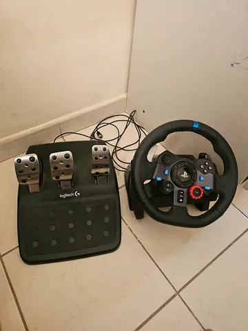 Logitech Driving Force GT steering wheel + pedal set for PC & PlayStation