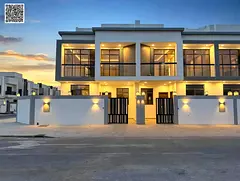 Upscale living in Al Bahia, Ajman: a luxury villa near the Chinese Market, the main road, and leisur