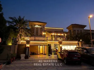 Luxury Villa for Sale in Al Muwaihat 3 – Ajman | 6 Master Bedrooms | Two Floors Plus Roof | VIP Fin