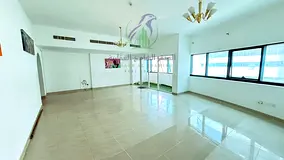 A spacious 2-bedroom apartment with a living room in Al Mamzar, offering direct access to Dubai. The
