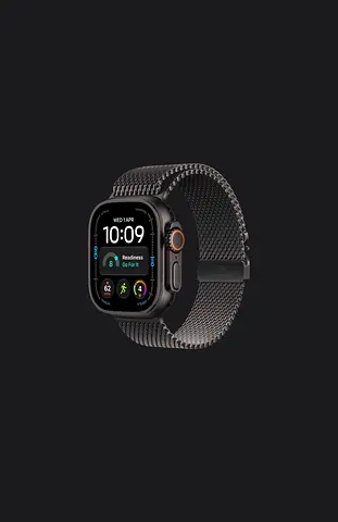 Apple Watch Ultra 4 Titanium Milanese loop black