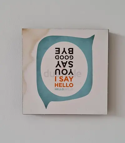 I Say Hello / You Say Goodbye board book (used) (30.5 x 30.5 cm.)