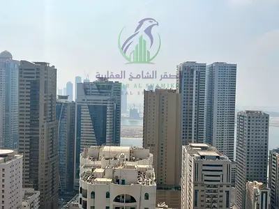 Spacious 5-bedroom penthouse in Al Majaz 3 with 6 bathrooms, built-in wardrobes, free parking and rent payable in 4 instalments.