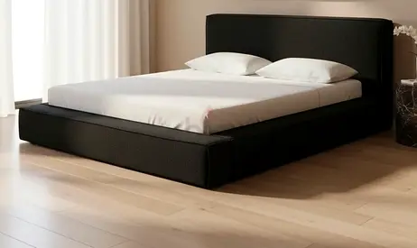 Bed with mattress