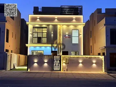 فيلا فاخرة بمسبح للبيع في الحليو 1 – عجمان | 5 غرف ماستر + رووف | السعر شامل رسوم التسجيل والتملك!