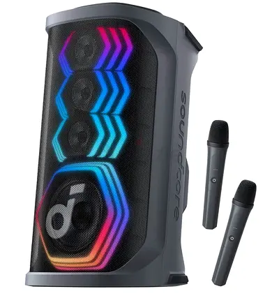 Soundcore Rave 3S AI Party Speaker by Anker, AI Vocal Removal, 200W Sound
2 Wireless Microphones Inc