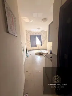 Spacious studio for annual rent in Al Jurf 2 – Ajman. central AC, spacious layout, special price. 