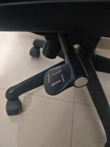 Black Office Swivel Chair with Adjustable Height and Tilt