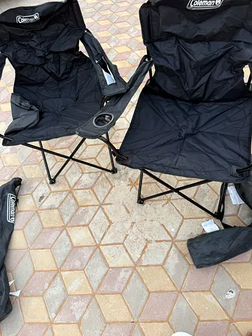 Set of 2 Coleman Folding Camping Chairs - Good Condition