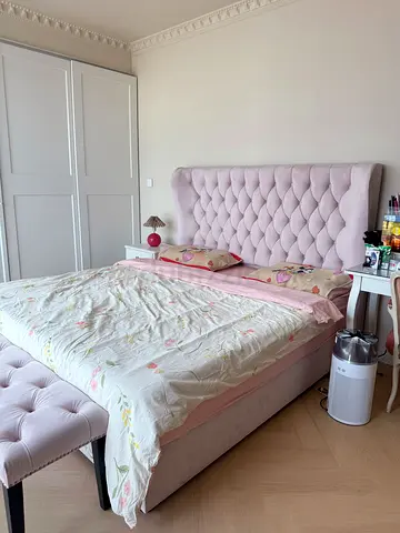 Pink King Bed