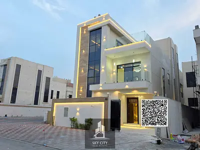 فيلا زاوية فاخرة للبيع في الحليو 2 – عجمان | شامل رسوم التسجيل والتمليك فرصة مميزة لامتلاك فيلا زاوية بتصميم عصري وراقي، على شارعين، مع فناء واسع وارت