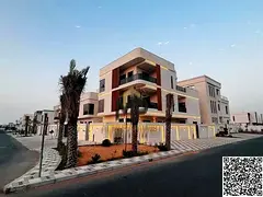 **Luxury Corner Villa for Sale in Al-Olayya – Ajman | 7 Master Bedrooms + Rooftop with Spacious Te
