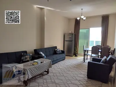 شقة غرفة وصالة للايجار السنوى | مفروشة بالكامل | بابراج الاورينت سعر ممتاز