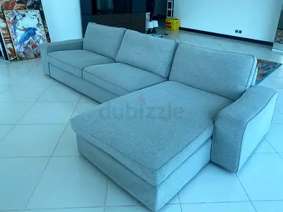 Perfect condition __IKEA Kivik l shape Sofa light gray