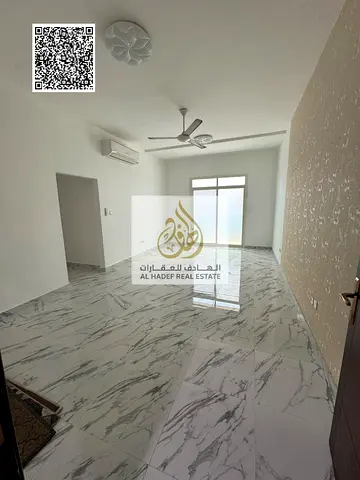 Two-bedroom apartment with a living room for annual rent; second-occupancy; Al Rawda 3.
