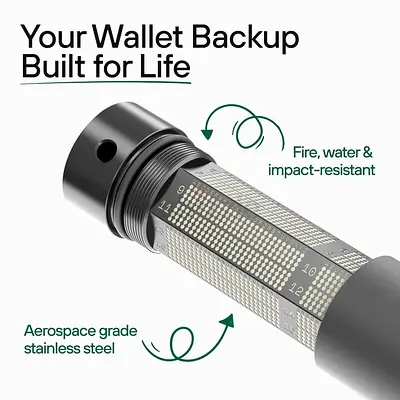 Trezor Keep Metal 24 Word - Crypto Seed Phrase Backup Storage