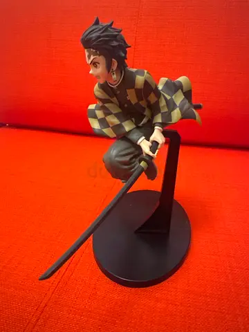 Demon Slayer Tanjiro Kamado PVC Figure - Good Condition, Display Stand Included