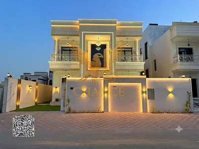 (Classic) villa for sale in Ajman | Al Zahiyah area | 5 bedrooms, majlis, hall, maid's room and roof | Freehold ownership for all nationalities