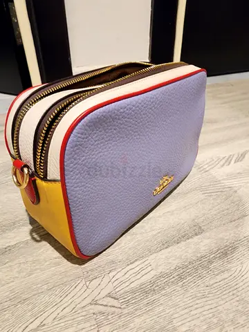 Coach Small Multicolor Pebbled Leather Crossbody Bag - Good Condition