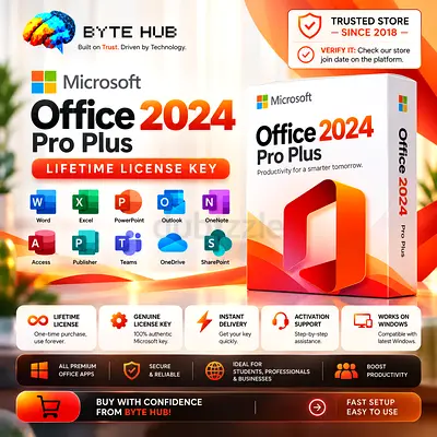 Genuine Microsoft Office 2024 Pro Plus | Lifetime License Key