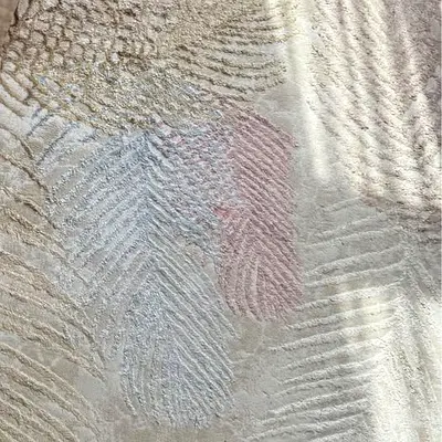Unique textured area rug with subtle abstract pattern - Excellent condition 3 m * 1 m