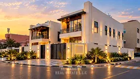 Luxury corner villa for sale in Al Rawda 3, Ajman | 5 master bedrooms | Central air conditioning | E