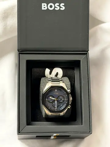 BOSS Men’s Stainless Steel Chronograph Watch  Upgrade your style with this elegant BOSS men’s watch,