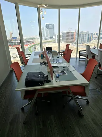 Unused Office Furniture Package – 28 Chairs & 5 Tables – AED 20,000