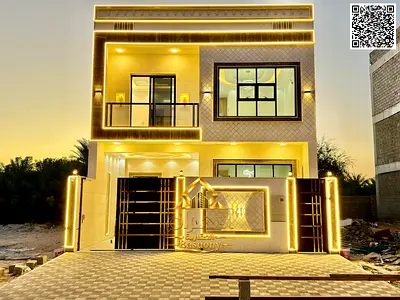 Own a two-story, 5-bedroom villa with a roof terrace in the Al Yasmeen area, located on the main road.