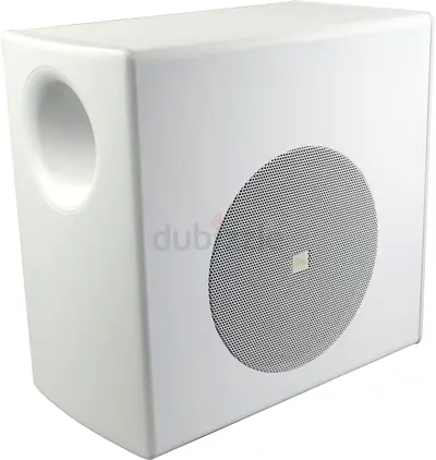JBL CONTROL50S/T-WH Surface-Mount Subwoofer for Subwoofer-Satellite Loudspeaker System, White