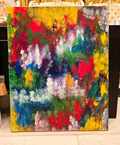 Small abstract painting