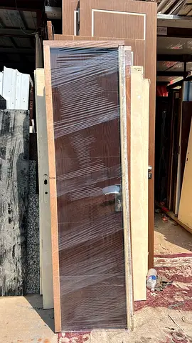 Pair of solid wooden interior doors - good condition