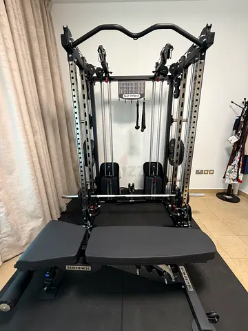 Barely Used Almost New 1441 Fitness Home Multi-Functional Smith/Cable Trainer with Adjustable Bench