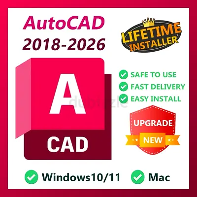 AutoCAD 2018-2026 Lifetime - Windows & Mac