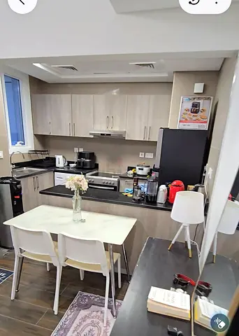 dining table and IKEA chairs