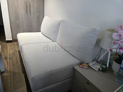 White cream 2-seater sofa - very good condition