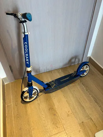 Blue Coolbaby Kick Scooter for Kids — Lightweight, Foldable