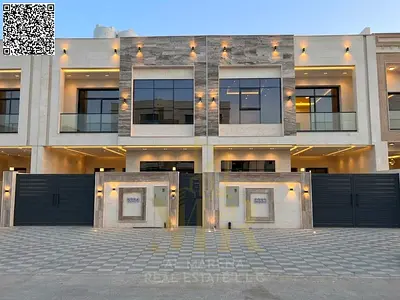 Villa for sale in Al Yasmeen, Ajman | 4 bedrooms plus roof terrace, high-end finishing, prime location, freehold ownership for all nationalities.