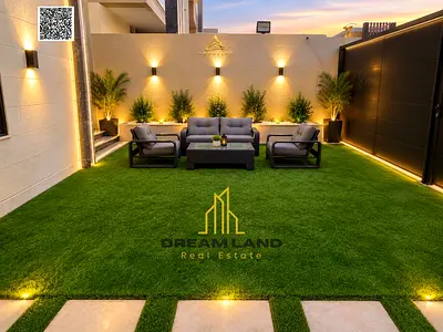Fully equipped with electricity, A/C, and furniture | Own a luxury 4-bedroom villa in Al Helio, Ajman | Freehold ownership for all nationalities | Exc