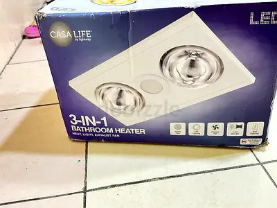 CASA LIFE 3-in-1 Bathroom Appliance Heater, LED Light and Exhaust Fan A Detailed Product Description