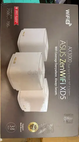 ASUS ZenWiFi XD5 AX3000 Dual-band Mesh Wi-Fi 6 System (3-Pack).