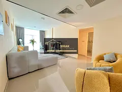 Luxury, brand-new apartment in a building.