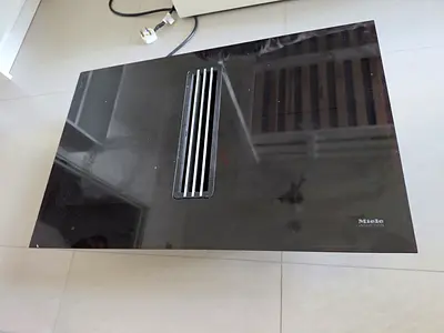 Miele hob with integrated extractor fan KMDA7634FR