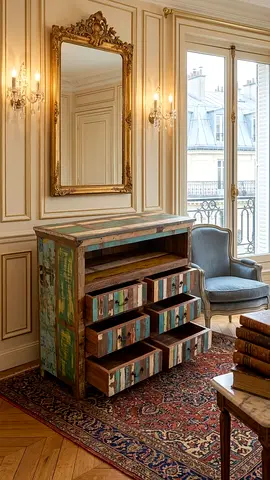 Wooden Chest of 6 Drawers