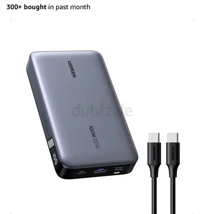 UGREEN Power Bank 20000mAh 100W Laptop Fast Charging Portable Charger
72Wh high-capacity, flight-saf